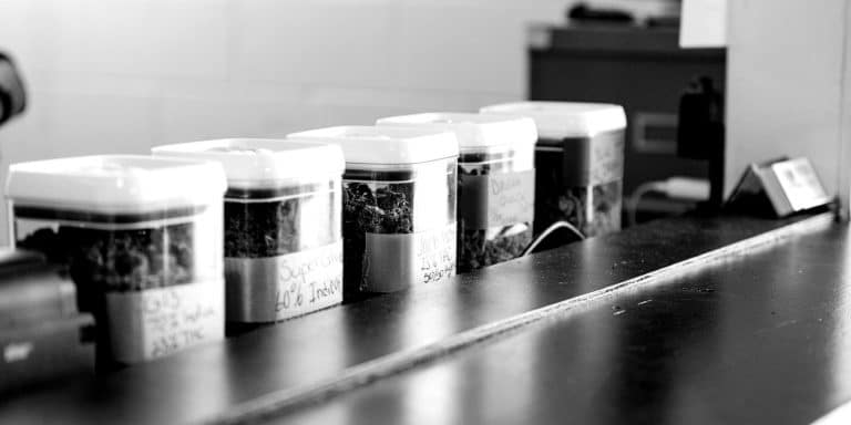 plastic jars of flower 2x1