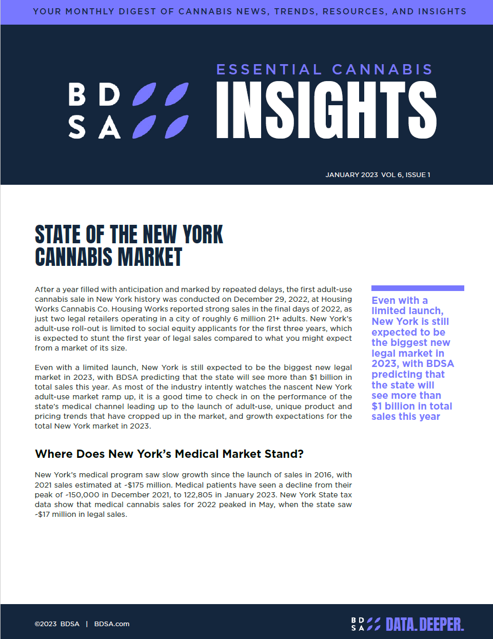 State Of The New York Cannabis Market - BDSA