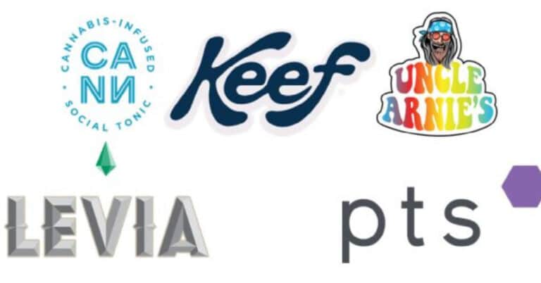 Logos: CANN, Keef, Uncle Arnie's, Levia, pts.
